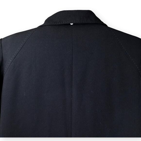 Gallery Woman Black Overcoat | Women’s 16W | Removable Liner Long Coat - Picture 11 of 12